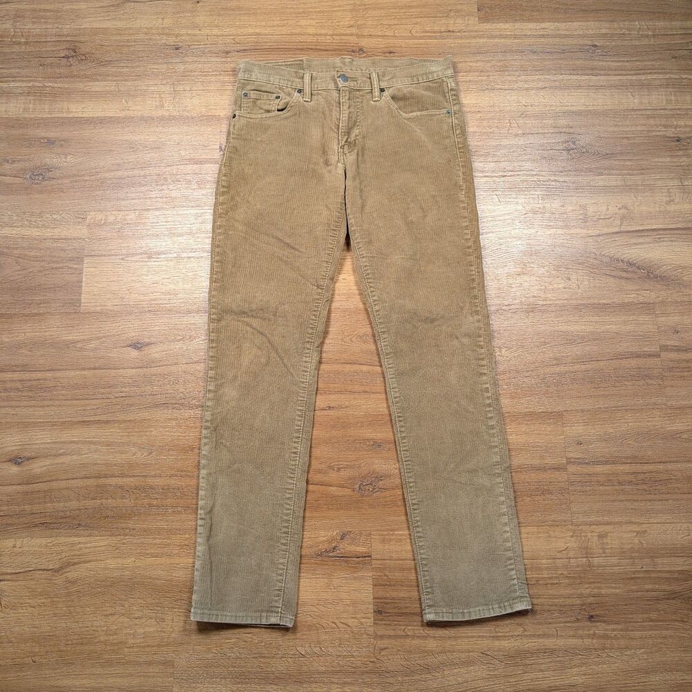 Levi's 511 Corduroy Pants 30x32(30) Brown Khaki Casual Indie Preppy 5-Pocket